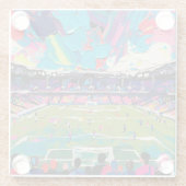サッカーの芸術 (#3) ガラスコースター (裏面)