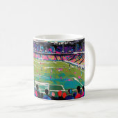 サッカーの芸術 (#3) コーヒーマグカップ (正面右)