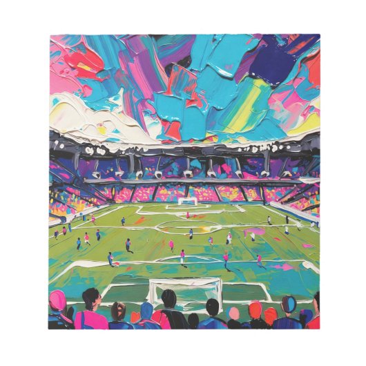 サッカーの芸術 (#3) ノートパッド (正面)