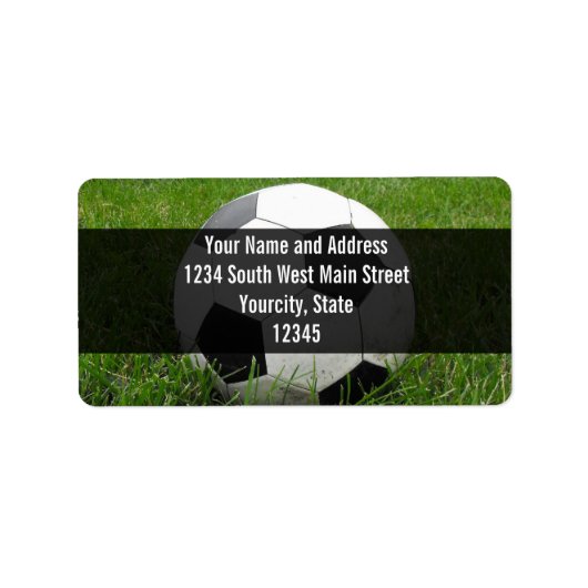 サッカーの草原 ラベル (正面)
