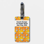 サッカーの荷物のタグ ラゲッジタグ (裏面縦)