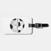 サッカーの荷物のラベル ラゲッジタグ (正面横)