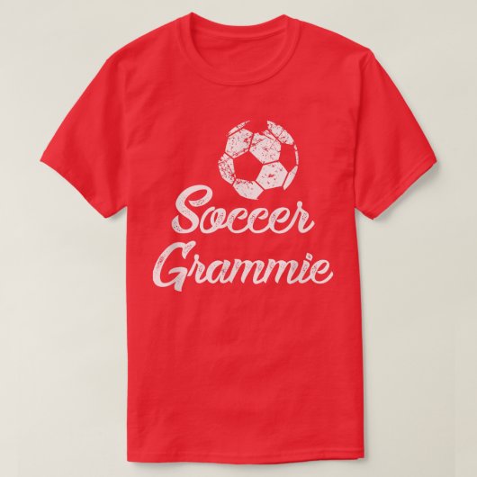サッカーの蓄音機，かわいいおもしろい選手ファンギフト Tシャツ (デザイン正面)
