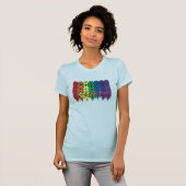 サッカーの虹のTシャツ Tシャツ (正面フル)
