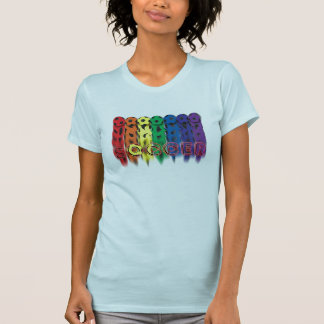サッカーの虹のTシャツ Tシャツ