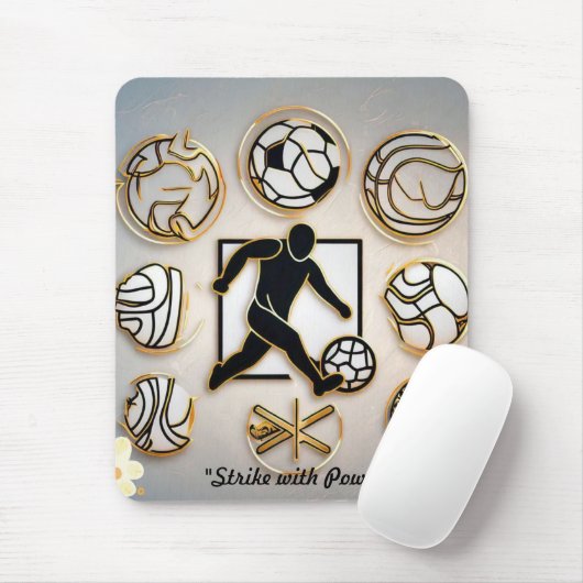 サッカーの融合アート マウスパッド (マウス)