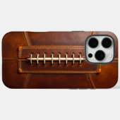 サッカーの融合 – 革 Case-Mate iPhoneケース (裏面 (横))