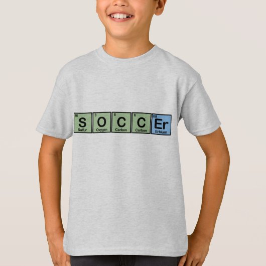 サッカーの要素 Tシャツ (正面)