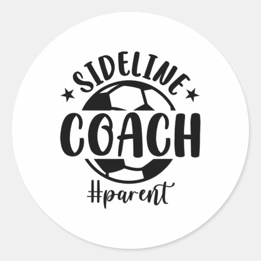 サッカーの親 _1 ラウンドシール (正面)