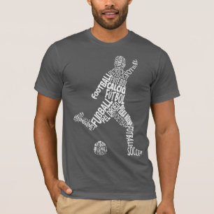 サッカーの言語（白） Tシャツ