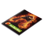 サッカーの試合中 ノートブック (左側)