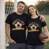 サッカーの試合当日を楽しむレトロな引用 Tシャツ