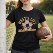サッカーの試合当日を楽しむレトロな引用 Tシャツ