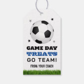 サッカーの試合日のおごり ギフトタグ (裏面)