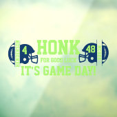 サッカーの試合日帰りウィンドウSUVにしがみつく ウィンドウサイン (シート3)