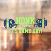 サッカーの試合日帰りウィンドウSUVにしがみつく ウィンドウサイン (シート2)