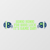 サッカーの試合日帰りウィンドウSUVにしがみつく ウィンドウサイン (シート)