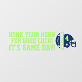 サッカーの試合日帰りウィンドウSUVにしがみつく ウィンドウサイン (シート)