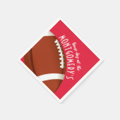 サッカーの試合日赤 スタンダードカクテルナプキン (角)