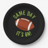 サッカーの試合日 ペーパープレート (正面)