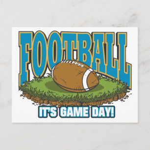サッカーの試合日 ポストカード