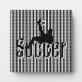 サッカーの試合、写真プラーク フォトプラーク (正面)