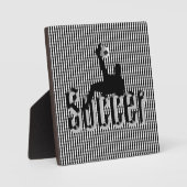 サッカーの試合、写真プラーク フォトプラーク (正面)