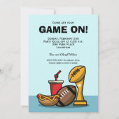 サッカーの試合 招待状 (正面)