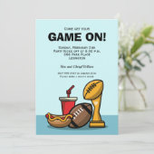 サッカーの試合 招待状 (スタンド正面)