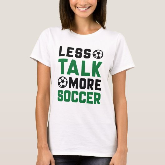 サッカーの話が減る Tシャツ (正面)
