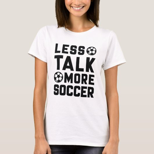 サッカーの話が減る Tシャツ (正面)