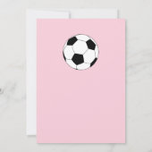 サッカーの誕生会はカスタマイズ可能な招待をからかいます 招待状 (裏面)