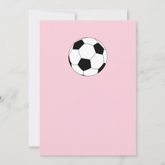 サッカーの誕生会はカスタマイズ可能な招待をからかいます 招待状 (裏面)