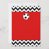 サッカーの誕生会はカスタマイズ可能な招待をからかいます 招待状 (裏面)