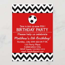 サッカーの誕生会はカスタマイズ可能な招待をからかいます 招待状