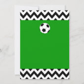 サッカーの誕生会はカスタマイズ可能な招待をからかいます 招待状 (裏面)