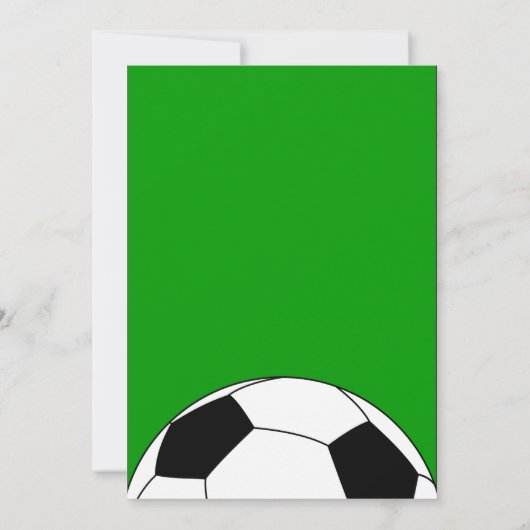 サッカーの誕生会はカスタマイズ可能な招待をからかいます 招待状 (裏面)