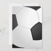サッカーの誕生日のパーティの招待状 招待状 (裏面)