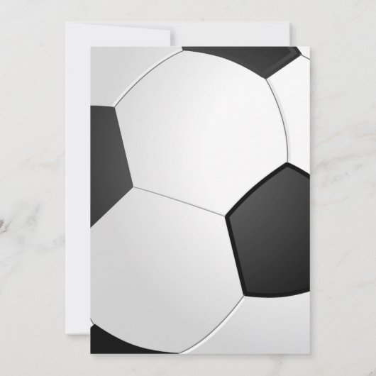 サッカーの誕生日のパーティの招待状 招待状 (裏面)