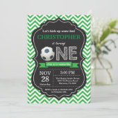 サッカーの誕生日の招待状の第1誕生会 招待状 (スタンド正面)