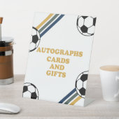 サッカーの誕生日サイン入り 台座サイン (インサイチュ)