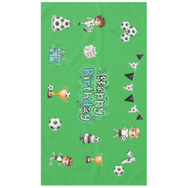 サッカーの誕生日テーブルクロス 男の子のパーティーテーブル装飾 テーブルクロス