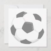 サッカーの誕生日テーマパーティーの招待状 招待状 (裏面)