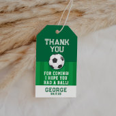 サッカーの誕生日パーティーお願い ギフトタグ