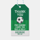 サッカーの誕生日パーティーお願い ギフトタグ (裏面)