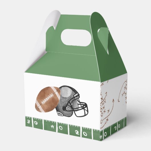 サッカーの誕生日パーティーのお願いボックス フェイバーボックス (裏面サイド)
