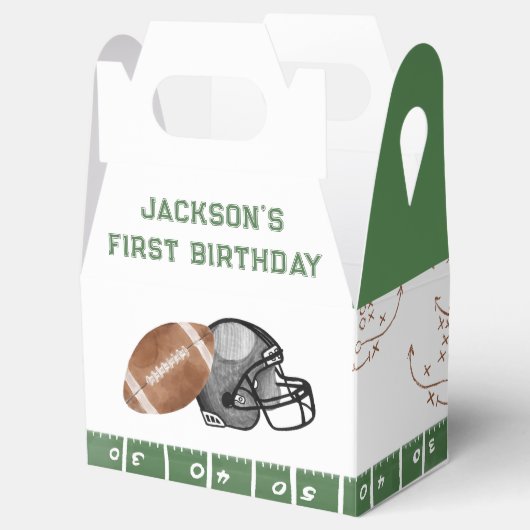 サッカーの誕生日パーティーのお願いボックス フェイバーボックス (オープン)