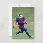 サッカーの誕生日パーティーの写真 招待状 (裏面)