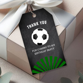 サッカーの誕生日パーティーの御礼 ギフトタグ