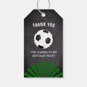 サッカーの誕生日パーティーの御礼 ギフトタグ (裏面)